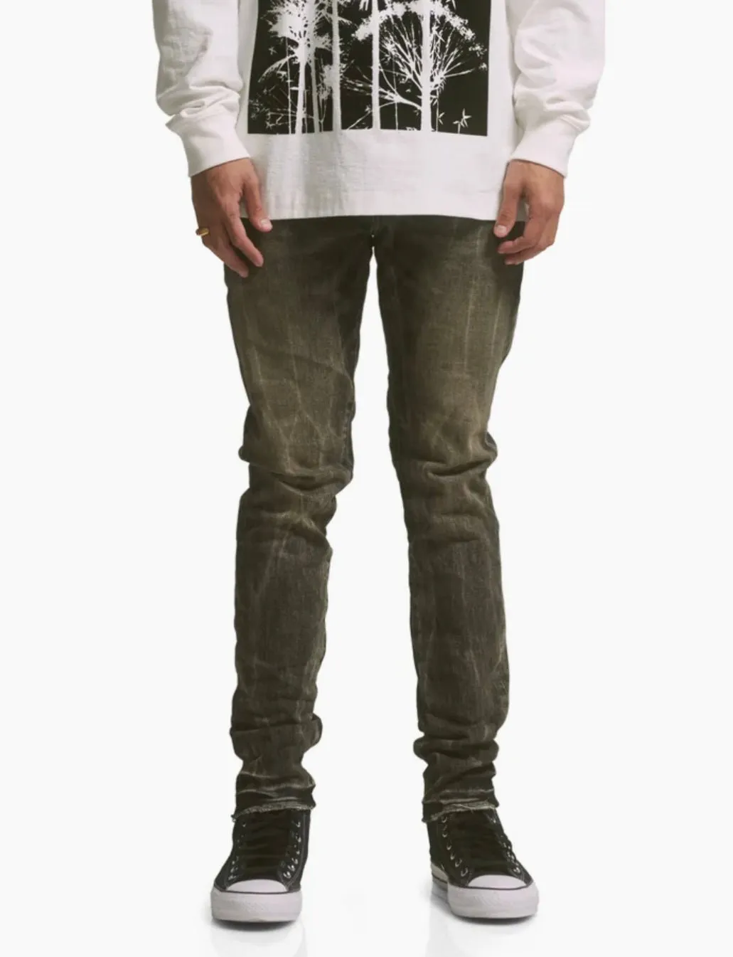 Purple Brand Jeans P001-WBTA Washed Black Tie Acid