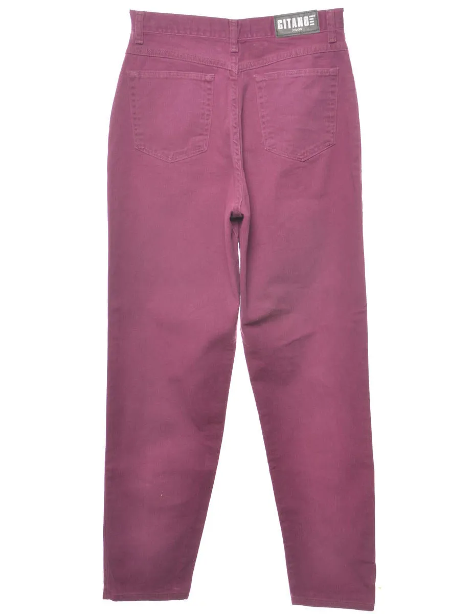 Purple Tapered Jeans - W27 L30