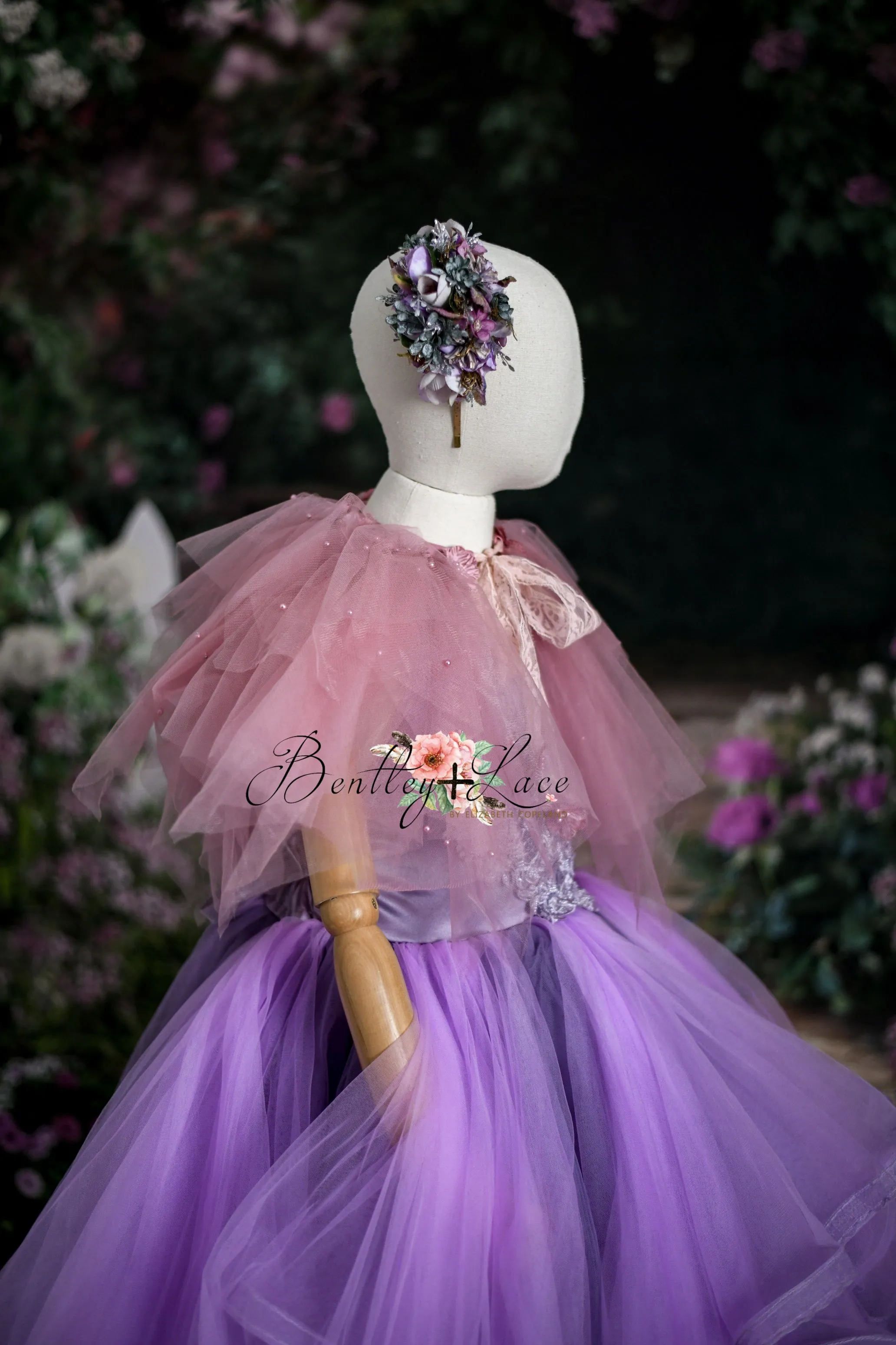 Retired rental guc "Becca" -   Floor length Gown   Cape  ( 8 Year - Petite 9 Year)