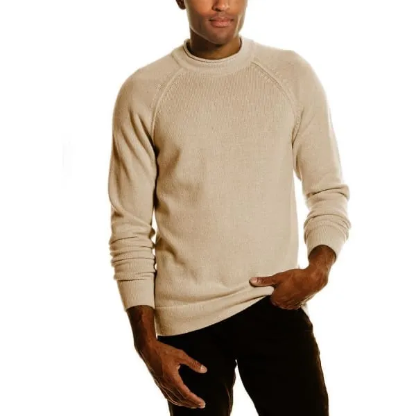 Scotch & Soda Men's Gray Wool-blend Mock Sweater Pullover