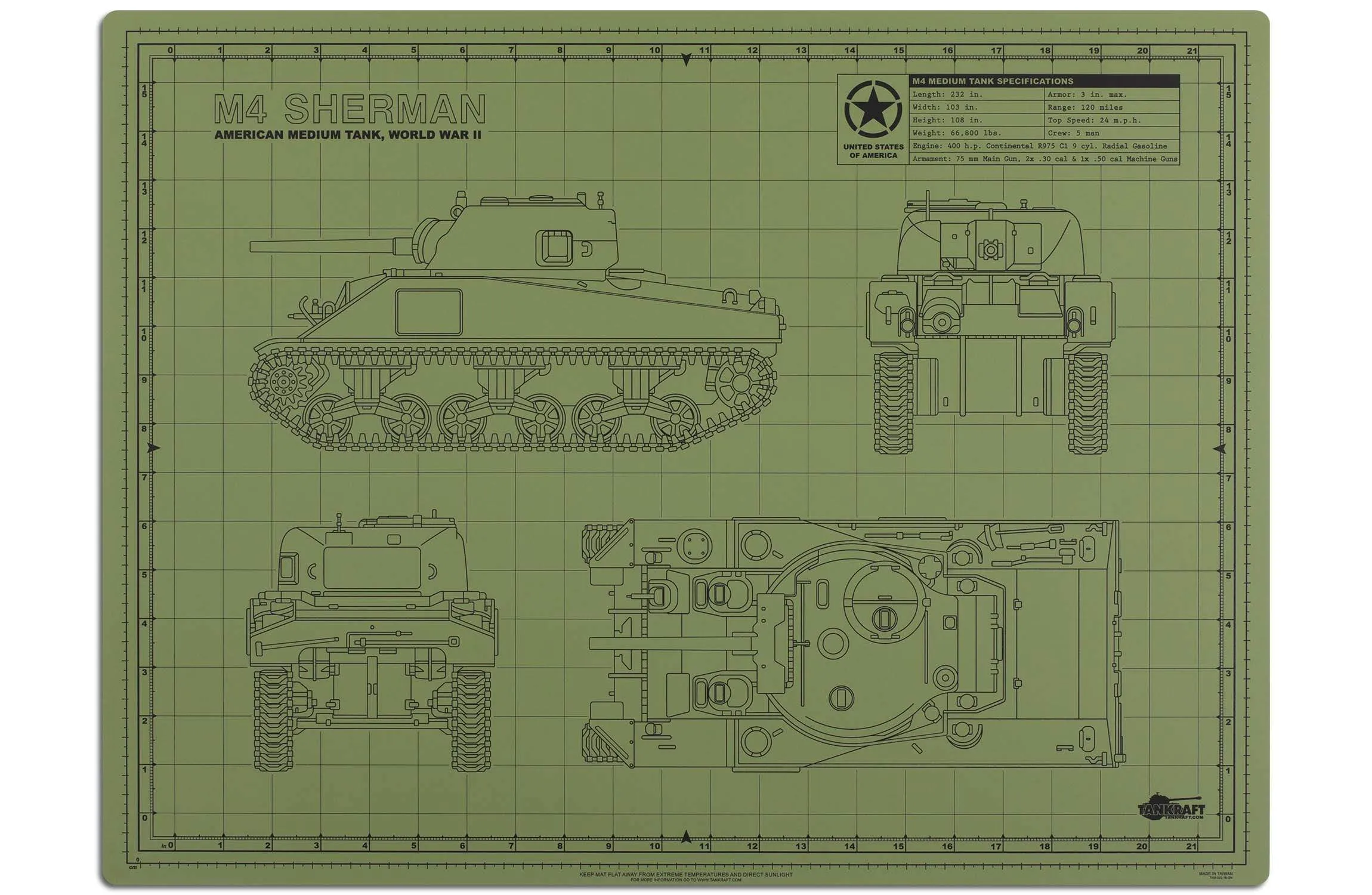 Sherman Pro Modeller Mat