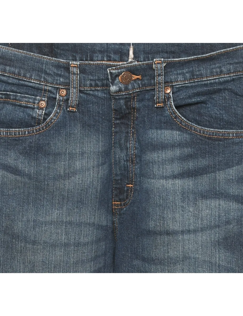 Straight-Leg Wrangler Dark Wash Jeans - W32 L30