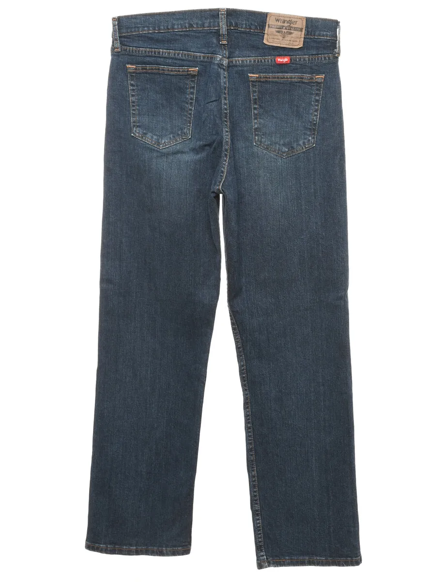 Straight-Leg Wrangler Dark Wash Jeans - W32 L30