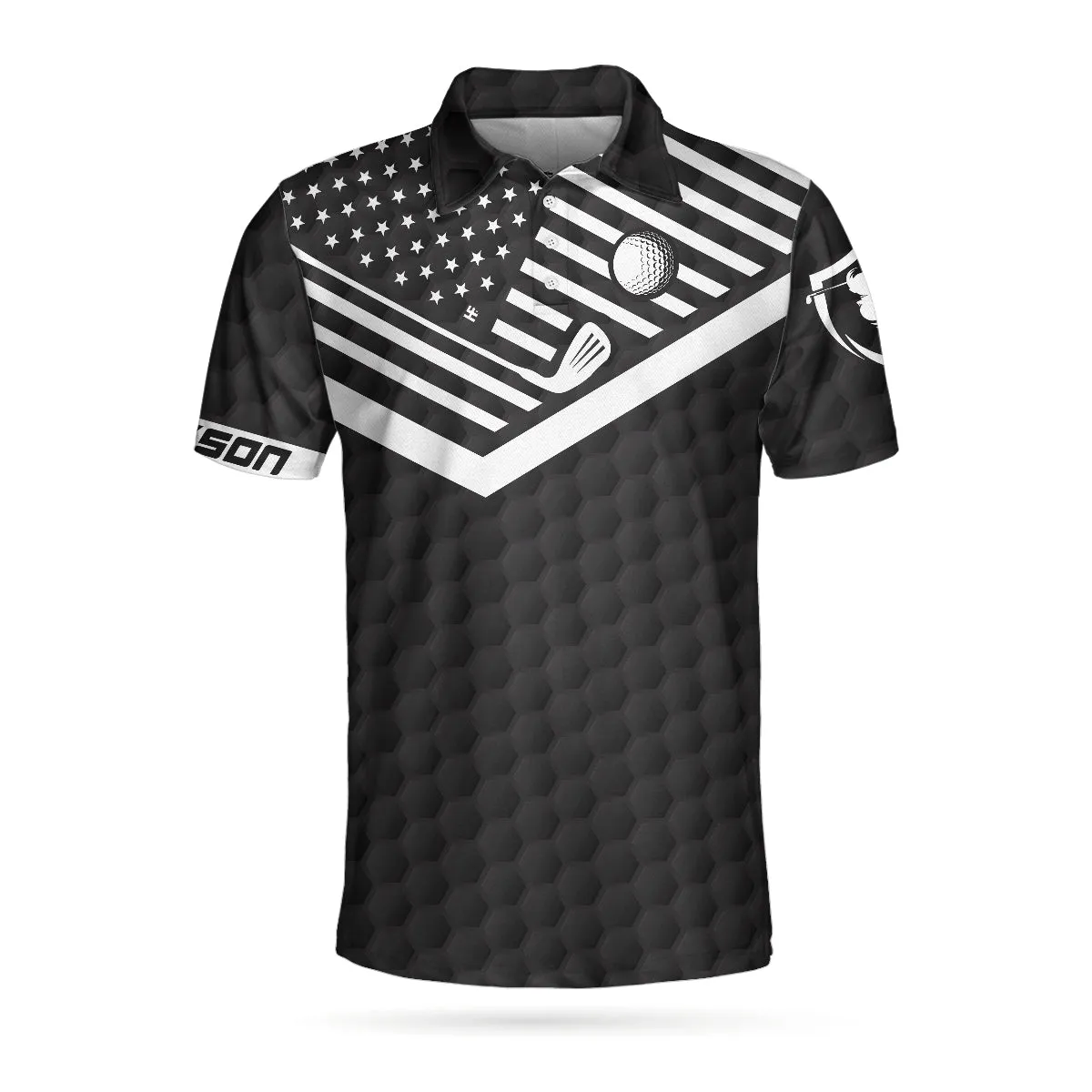 The Older I Get Custom Polo Shirt, Personalized Black American Flag Polo Shirt, Best Golf Shirt For Men Coolspod