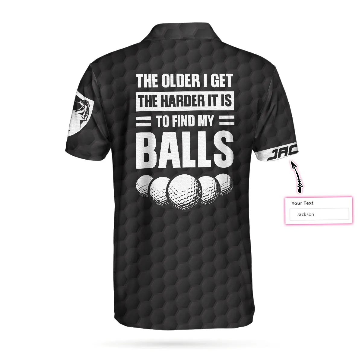 The Older I Get Custom Polo Shirt, Personalized Black American Flag Polo Shirt, Best Golf Shirt For Men Coolspod