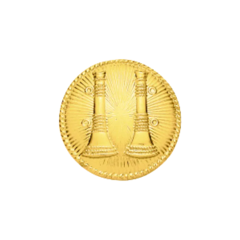 Two Parallel Bugles | Silver, Gold