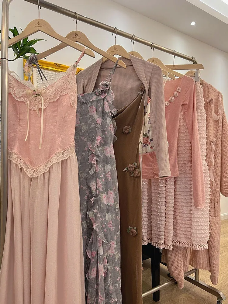 Velvet Fairycore Maxi Dress