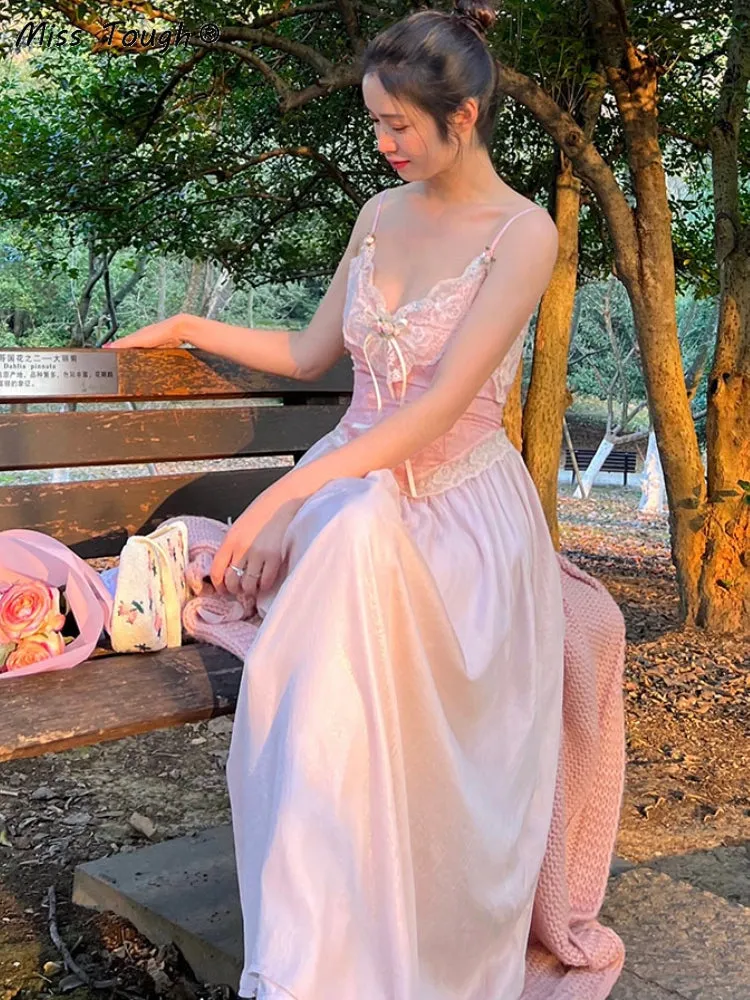 Velvet Fairycore Maxi Dress