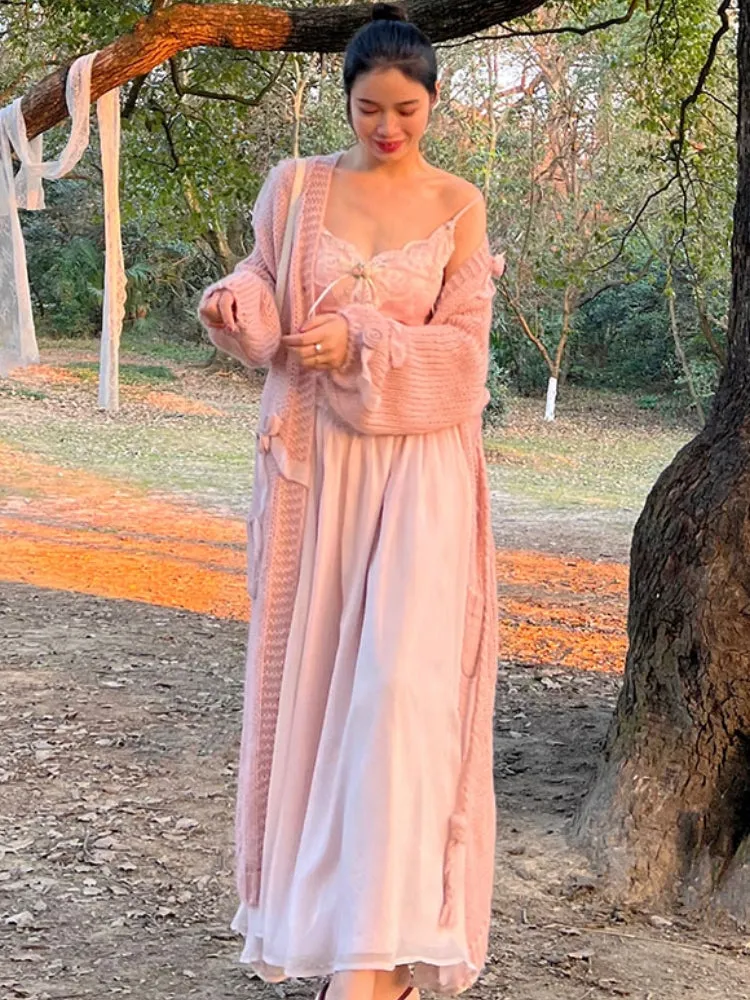Velvet Fairycore Maxi Dress