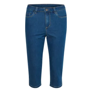 Vicky capri jeans medium blue washed denim