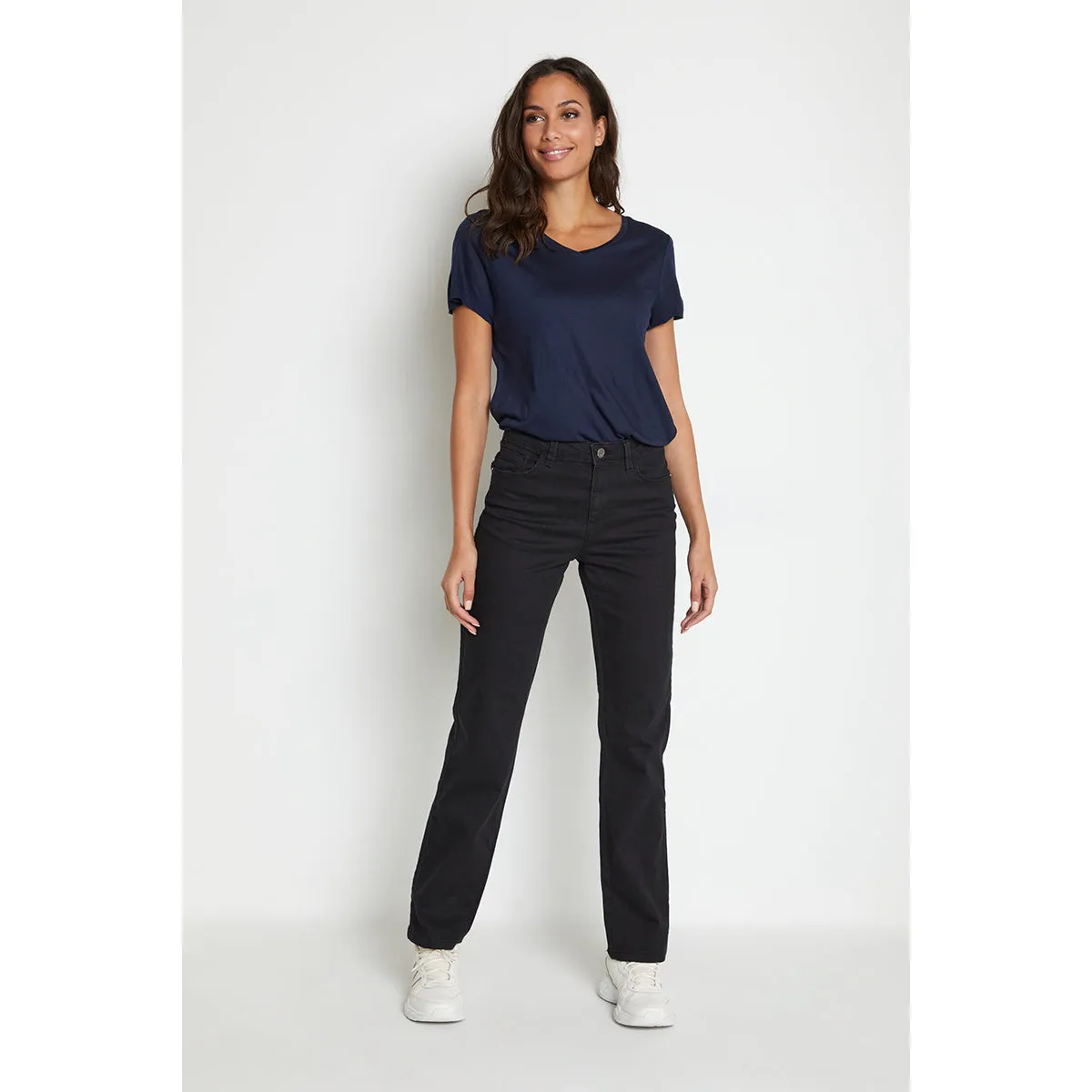 Vicky straight jeans black