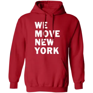 WMNY Bold Red Pullover Hoodie