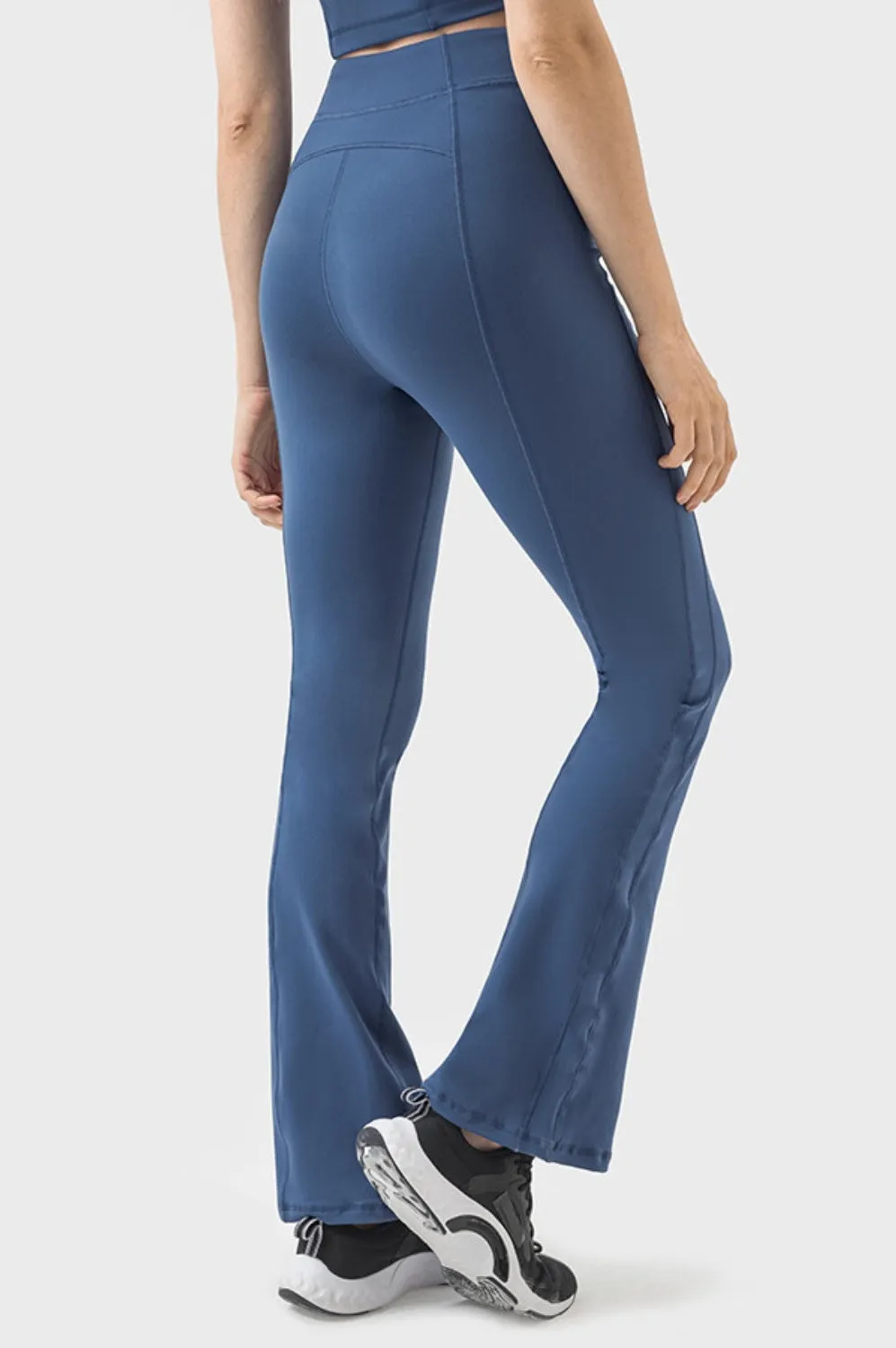 Women Zipper Detail High Waist Active Pants