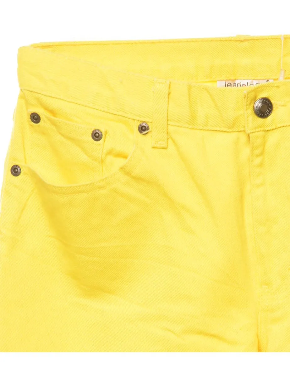 Yellow Straight Fit Jeans - W28 L32